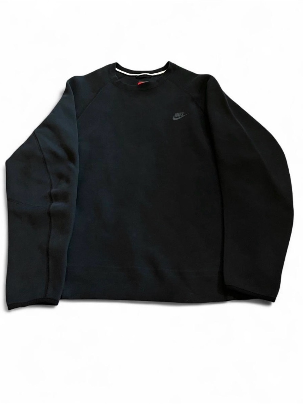 Nike Men's Tech Fleece Sportswear Black Crewneck Sweatshirt Size L
